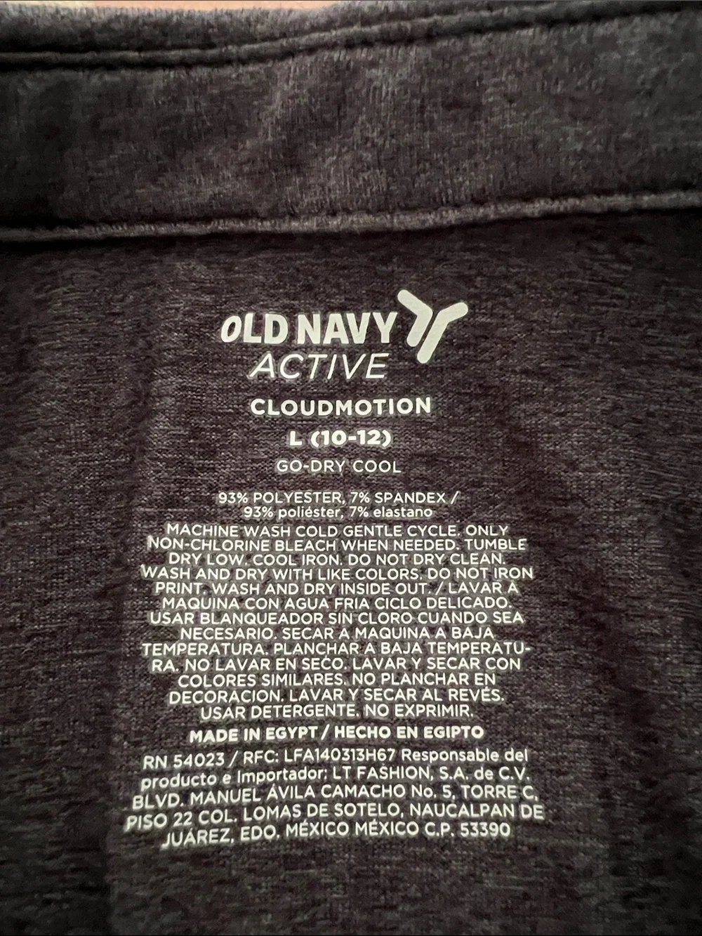 Old Navy Polo Shirt - Charcoal Black